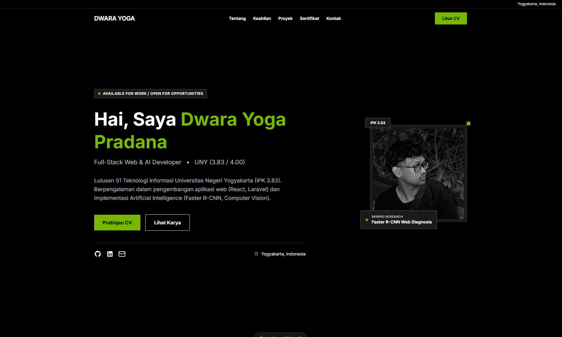 Personal Portfolio & Profile SSG